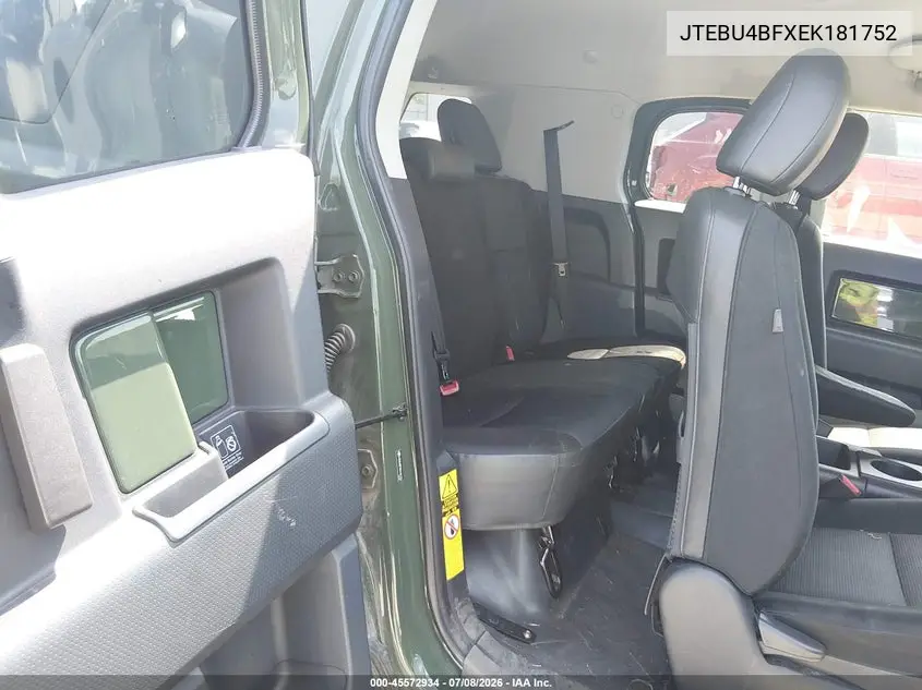 2014 Toyota Fj Cruiser VIN: JTEBU4BFXEK181752 Lot: 45572934