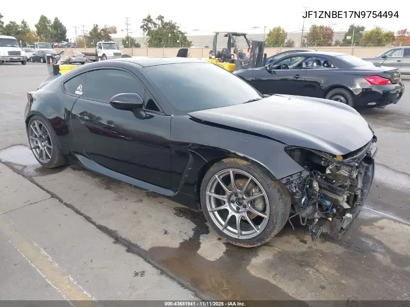 2022 Toyota Gr86 Premium VIN: JF1ZNBE17N9754494 Lot: 43681941