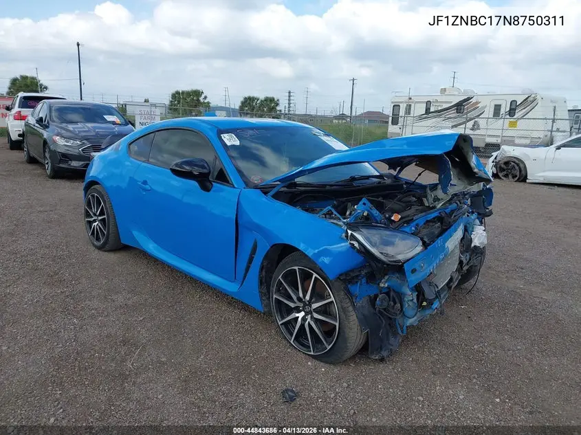 2022 Toyota Gr86 VIN: JF1ZNBC17N8750311 Lot: 44843686