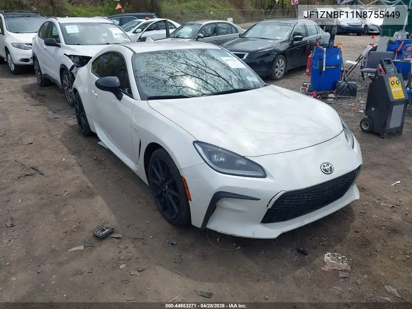 2022 Toyota Gr86 Premium VIN: JF1ZNBF11N8755449 Lot: 44953271