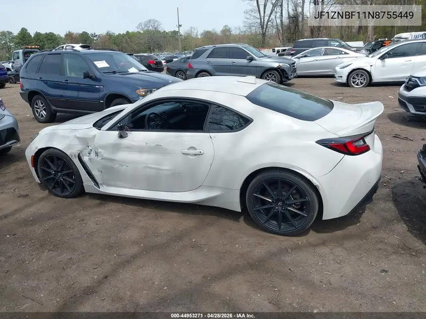 2022 Toyota Gr86 Premium VIN: JF1ZNBF11N8755449 Lot: 44953271