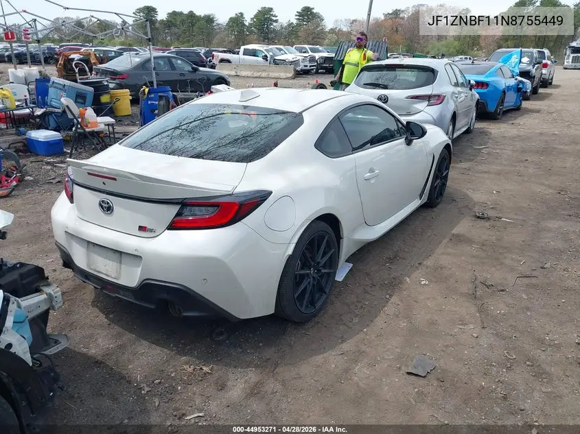 2022 Toyota Gr86 Premium VIN: JF1ZNBF11N8755449 Lot: 44953271