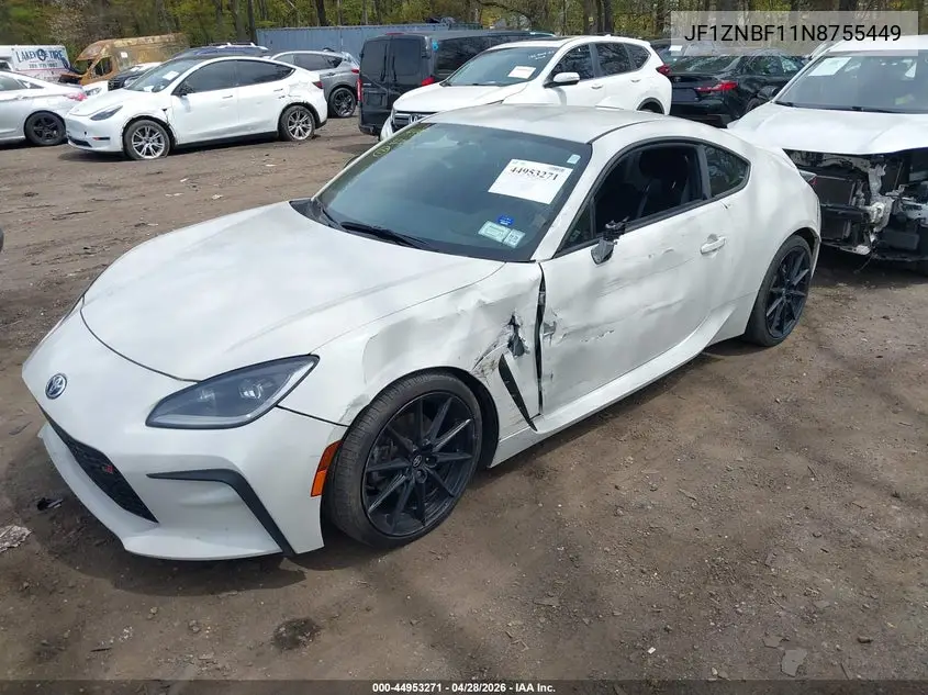 2022 Toyota Gr86 Premium VIN: JF1ZNBF11N8755449 Lot: 44953271