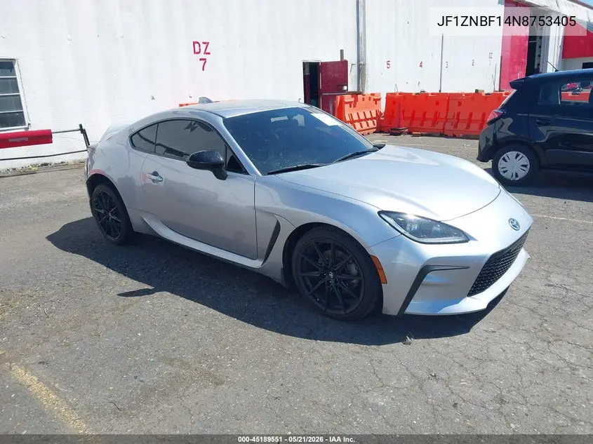 2022 Toyota Gr86 Premium VIN: JF1ZNBF14N8753405 Lot: 45189551