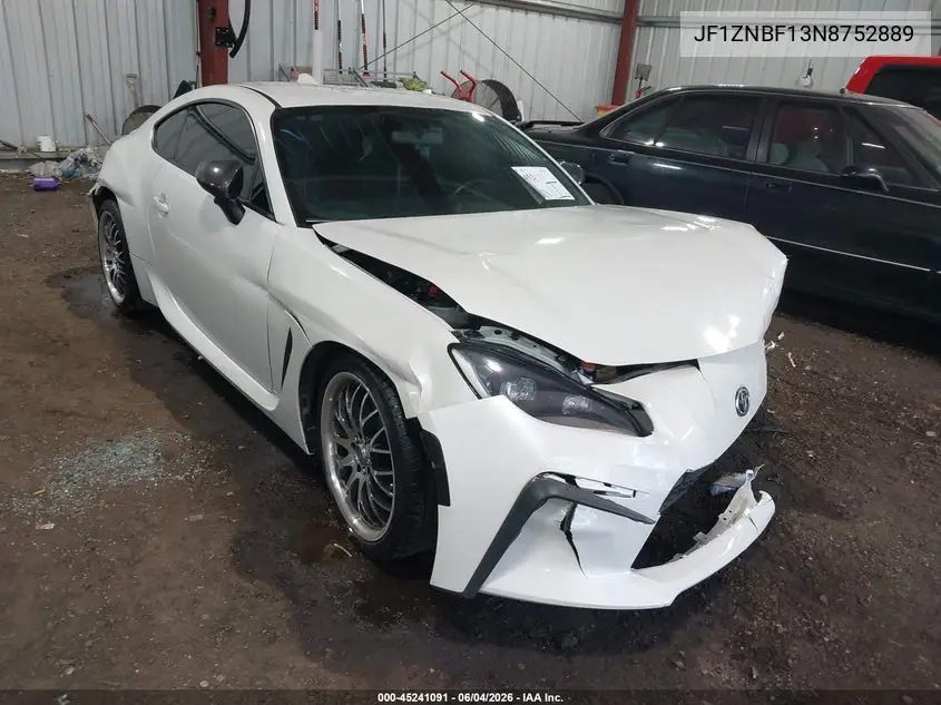 2022 Toyota Gr86 Premium VIN: JF1ZNBF13N8752889 Lot: 45241091
