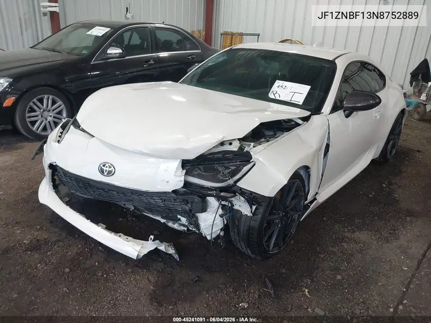 2022 Toyota Gr86 Premium VIN: JF1ZNBF13N8752889 Lot: 45241091