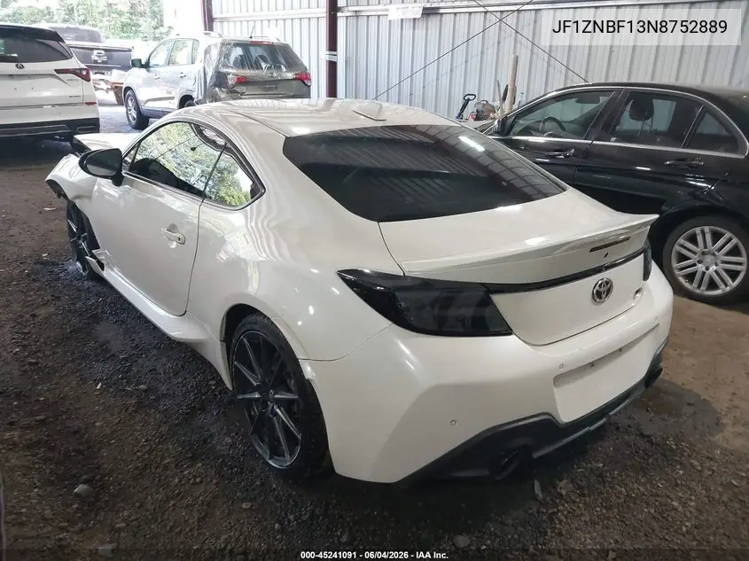 2022 Toyota Gr86 Premium VIN: JF1ZNBF13N8752889 Lot: 45241091