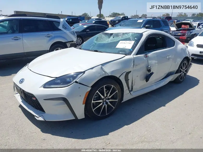 2022 Toyota Gr86 VIN: JF1ZNBB18N9754640 Lot: 45267741