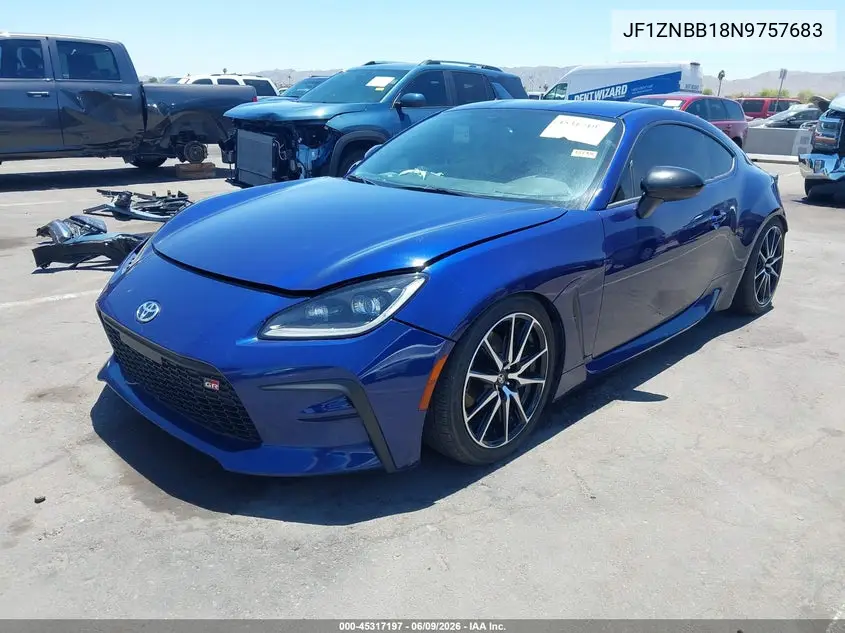 2022 Toyota Gr86 VIN: JF1ZNBB18N9757683 Lot: 45317197