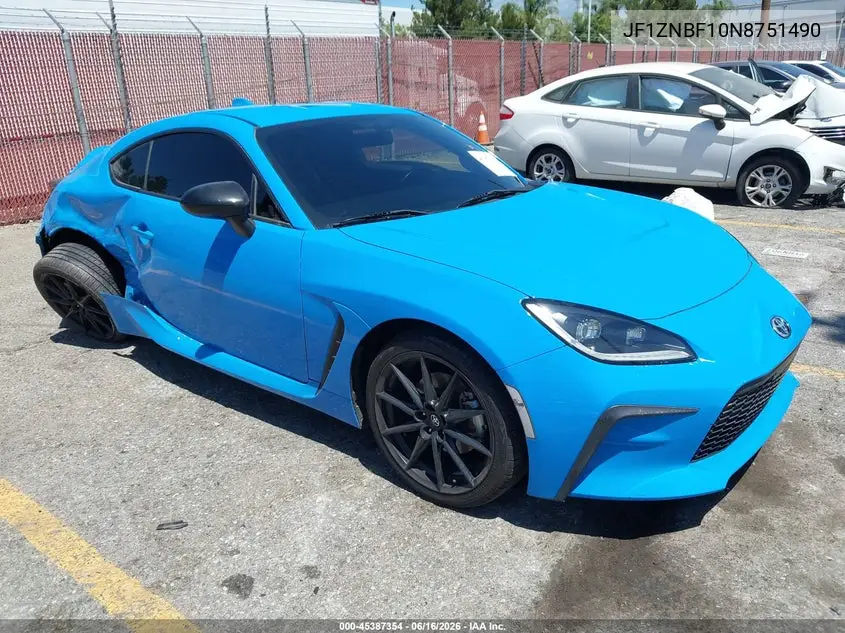 2022 Toyota Gr86 Premium VIN: JF1ZNBF10N8751490 Lot: 45387354