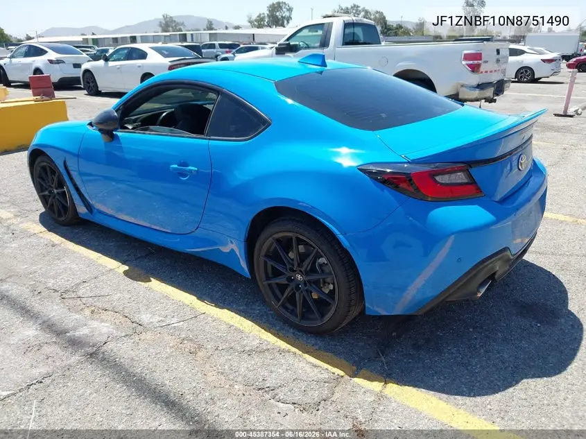 2022 Toyota Gr86 Premium VIN: JF1ZNBF10N8751490 Lot: 45387354