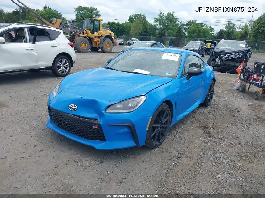 2022 Toyota Gr86 Premium VIN: JF1ZNBF1XN8751254 Lot: 45436584