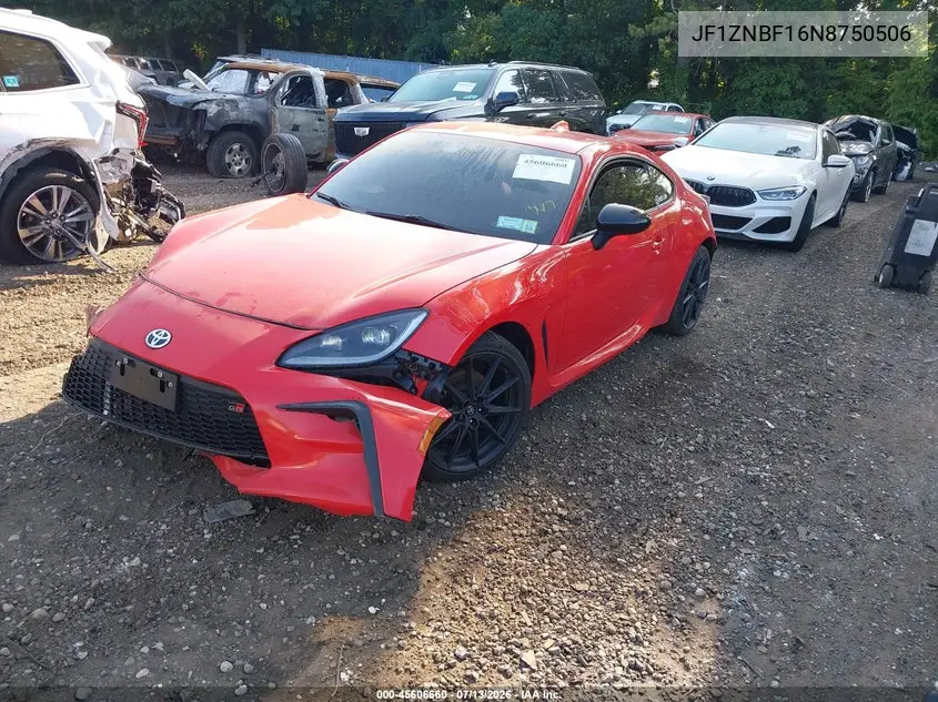 2022 Toyota Gr86 Premium VIN: JF1ZNBF16N8750506 Lot: 45606660