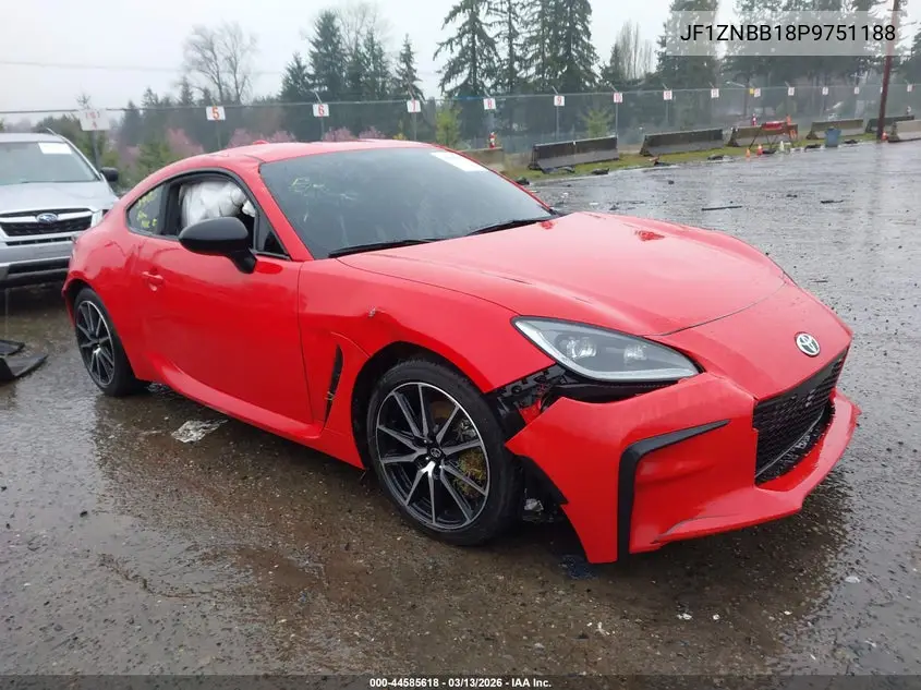 2023 Toyota Gr86 VIN: JF1ZNBB18P9751188 Lot: 44585618