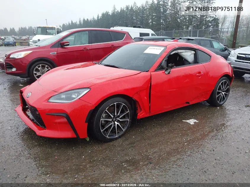 2023 Toyota Gr86 VIN: JF1ZNBB18P9751188 Lot: 44585618