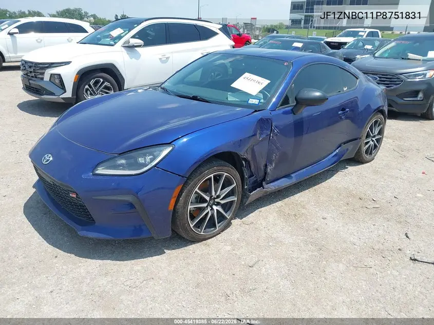 2023 Toyota Gr86 VIN: JF1ZNBC11P8751831 Lot: 45419385
