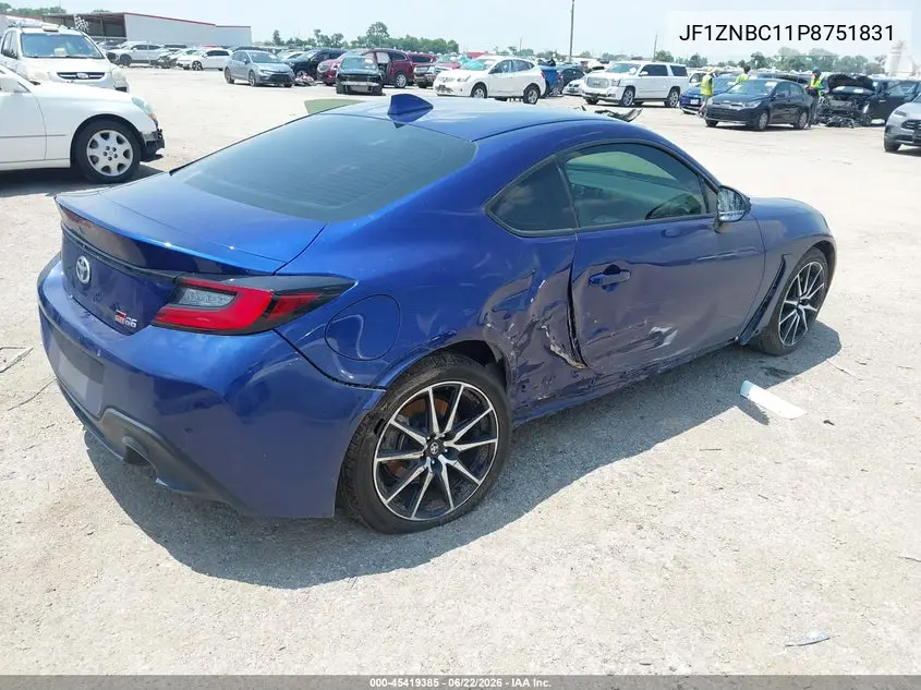 2023 Toyota Gr86 VIN: JF1ZNBC11P8751831 Lot: 45419385