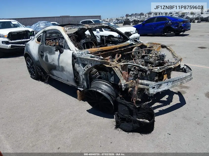 2023 Toyota Gr86 Premium VIN: JF1ZNBF11P8759603 Lot: 45545720