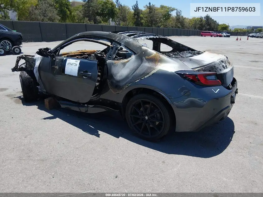 2023 Toyota Gr86 Premium VIN: JF1ZNBF11P8759603 Lot: 45545720