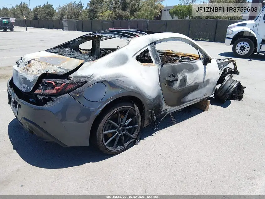 2023 Toyota Gr86 Premium VIN: JF1ZNBF11P8759603 Lot: 45545720