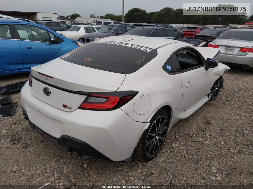 2024 Toyota Gr86 VIN: JF1ZNBB18R9758175 Lot: 45118560
