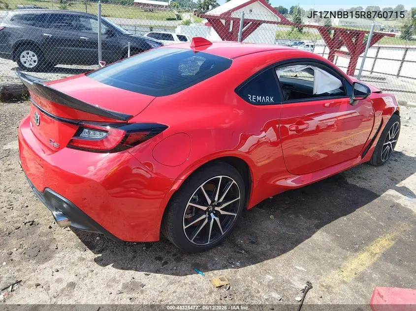2024 Toyota Gr86 VIN: JF1ZNBB15R8760715 Lot: 45325477
