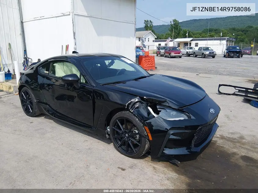 2024 Toyota Gr86 Premium VIN: JF1ZNBE14R9758086 Lot: 45516343