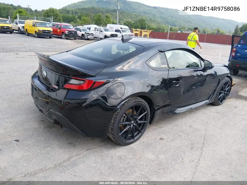 2024 Toyota Gr86 Premium VIN: JF1ZNBE14R9758086 Lot: 45516343