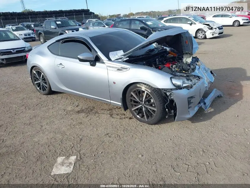 2017 Toyota 86 VIN: JF1ZNAA11H9704789 Lot: 43550901