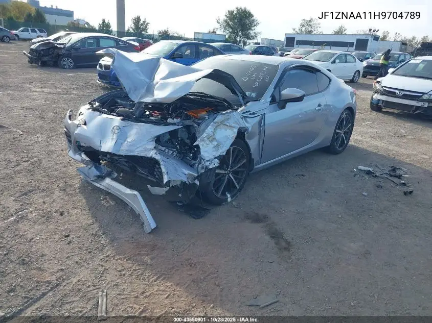 2017 Toyota 86 VIN: JF1ZNAA11H9704789 Lot: 43550901