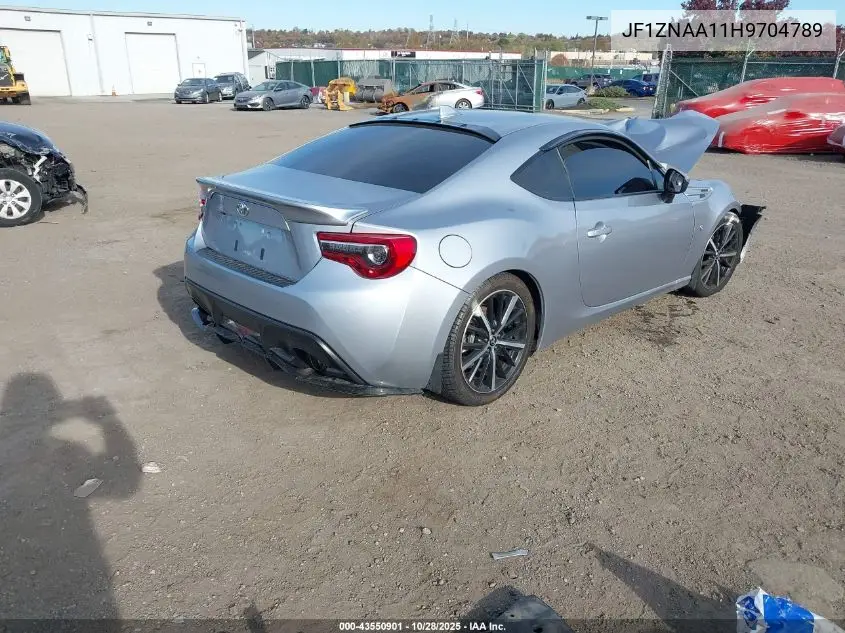 2017 Toyota 86 VIN: JF1ZNAA11H9704789 Lot: 43550901