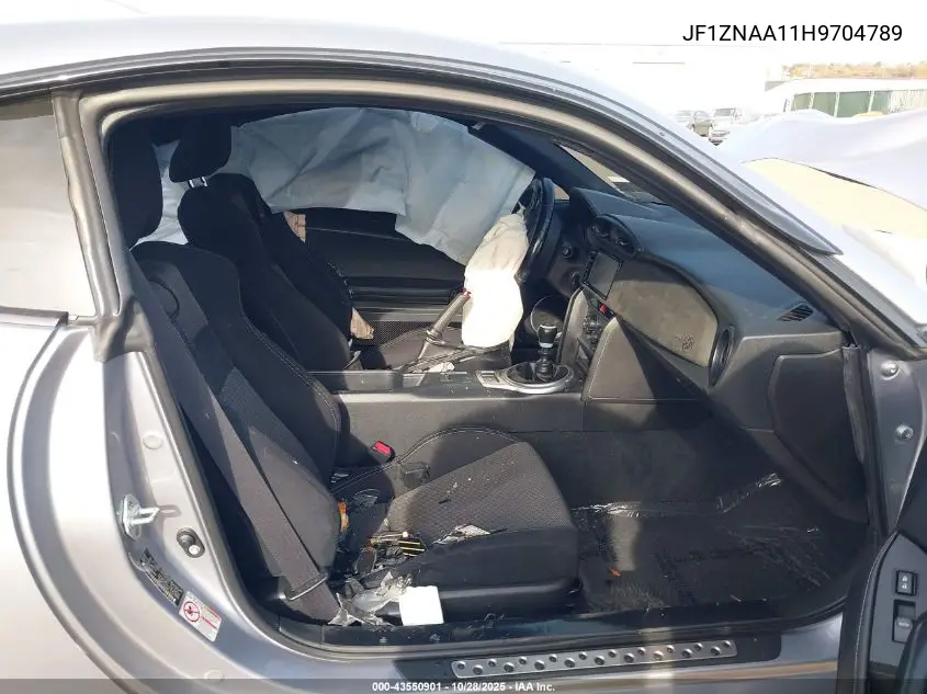 2017 Toyota 86 VIN: JF1ZNAA11H9704789 Lot: 43550901