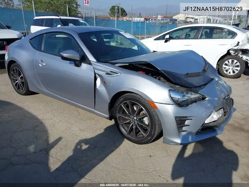2017 Toyota 86 VIN: JF1ZNAA15H8702629 Lot: 44808538