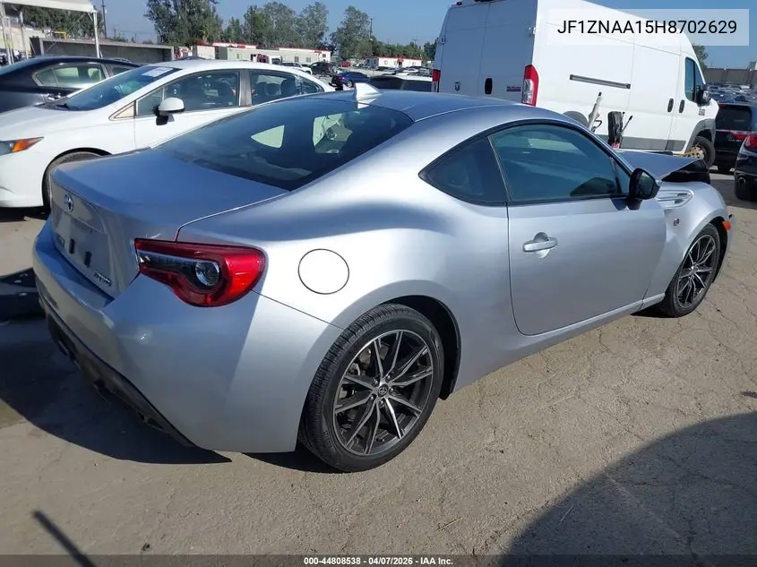 2017 Toyota 86 VIN: JF1ZNAA15H8702629 Lot: 44808538