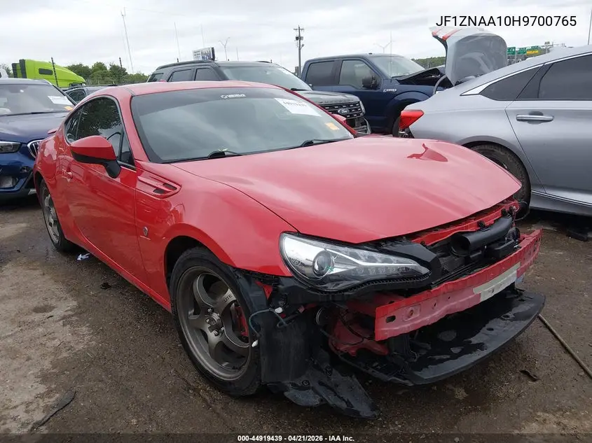 2017 Toyota 86 VIN: JF1ZNAA10H9700765 Lot: 44919439