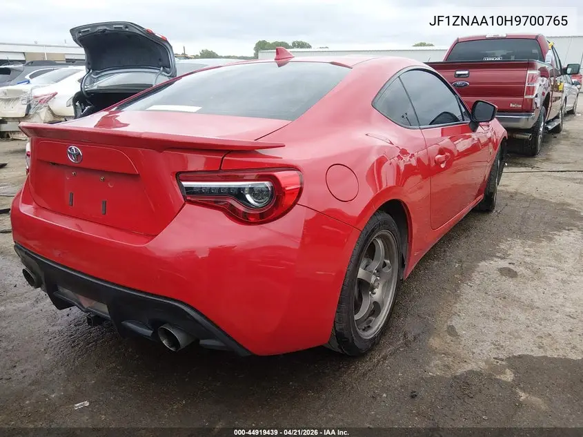 2017 Toyota 86 VIN: JF1ZNAA10H9700765 Lot: 44919439