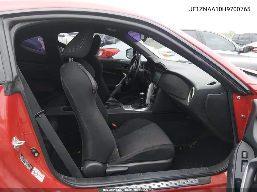 2017 Toyota 86 VIN: JF1ZNAA10H9700765 Lot: 44919439