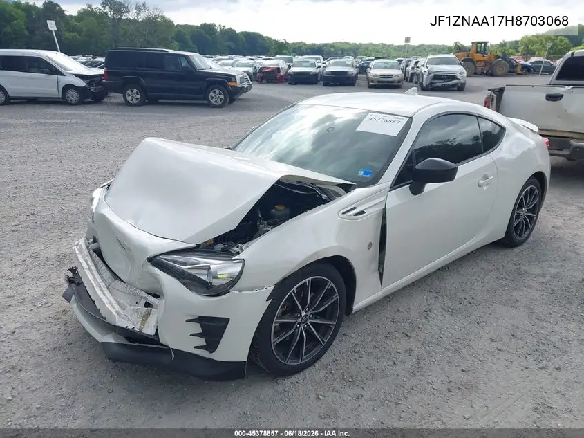 2017 Toyota 86 VIN: JF1ZNAA17H8703068 Lot: 45378857