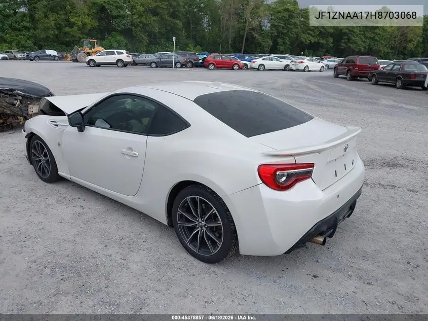 2017 Toyota 86 VIN: JF1ZNAA17H8703068 Lot: 45378857