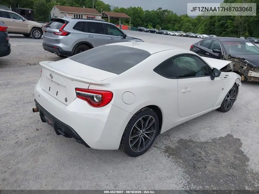2017 Toyota 86 VIN: JF1ZNAA17H8703068 Lot: 45378857
