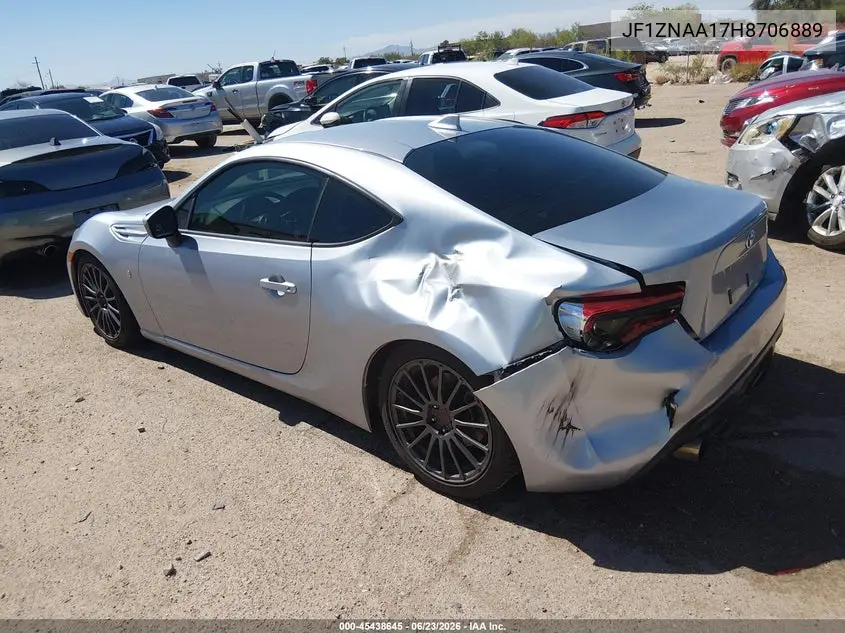2017 Toyota 86 VIN: JF1ZNAA17H8706889 Lot: 45438645