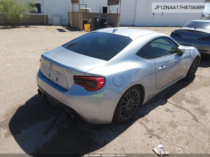 2017 Toyota 86 VIN: JF1ZNAA17H8706889 Lot: 45438645
