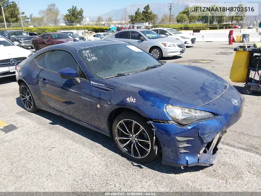 2017 Toyota 86 VIN: JF1ZNAA18H8703516 Lot: 45547323