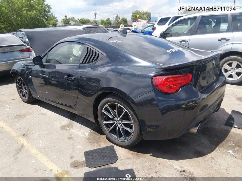 2017 Toyota 86 VIN: JF1ZNAA14H8711094 Lot: 45558794