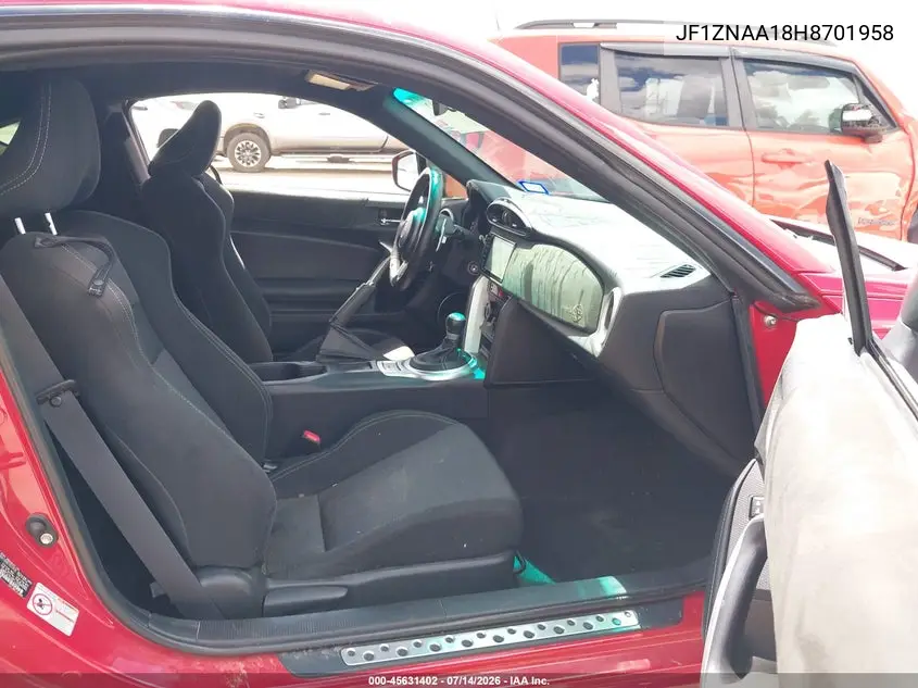 2017 Toyota 86 VIN: JF1ZNAA18H8701958 Lot: 45631402