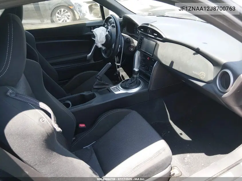2018 Toyota 86 VIN: JF1ZNAA12J8700763 Lot: 45664756