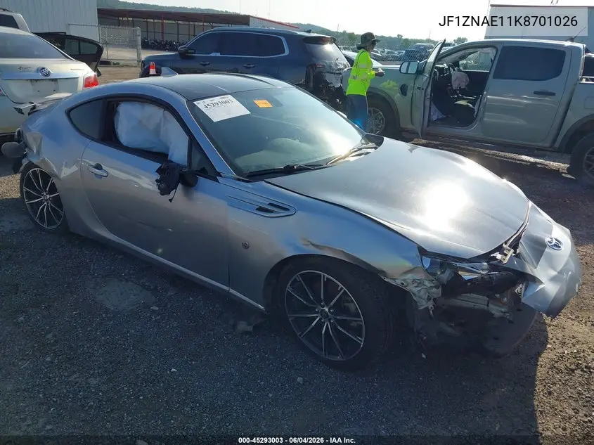 2019 Toyota 86 Gt VIN: JF1ZNAE11K8701026 Lot: 45293003