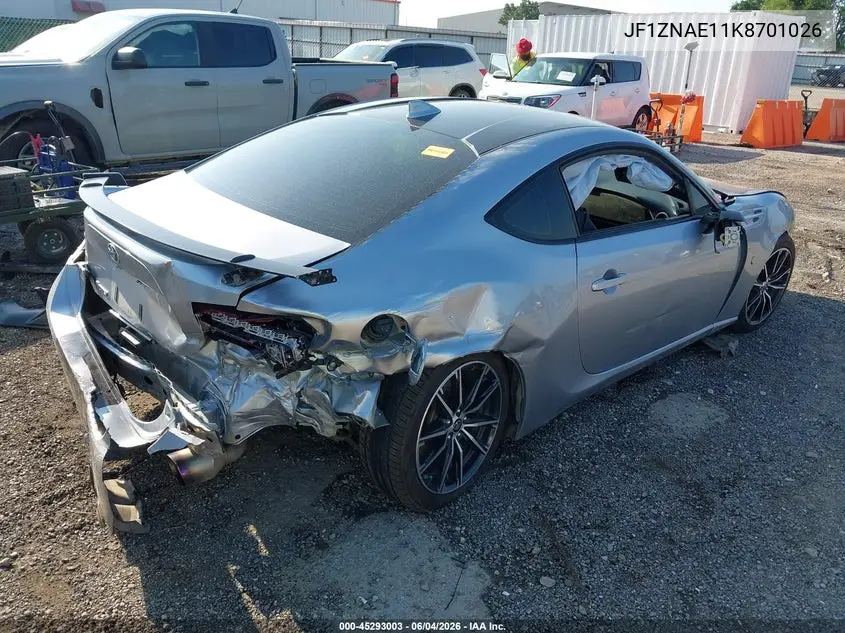 2019 Toyota 86 Gt VIN: JF1ZNAE11K8701026 Lot: 45293003