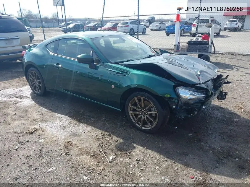 2020 Toyota 86 Hakone Edition VIN: JF1ZNAE11L8750258 Lot: 44407107