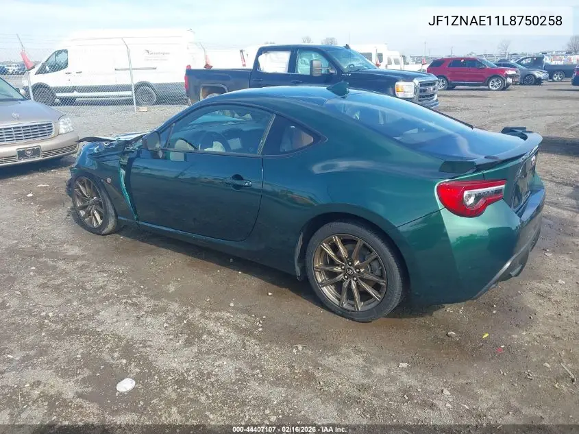 2020 Toyota 86 Hakone Edition VIN: JF1ZNAE11L8750258 Lot: 44407107